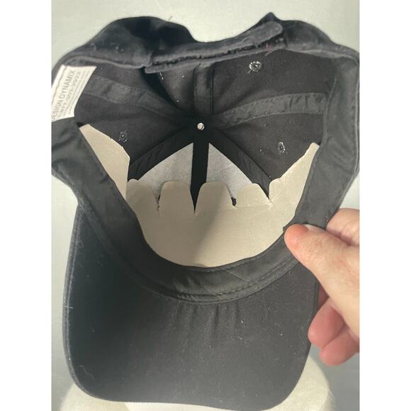 Vintage PAC Racing Springs Black Adjustable Hat Flame Embroidered Logo Cap - Picture 7 of 7